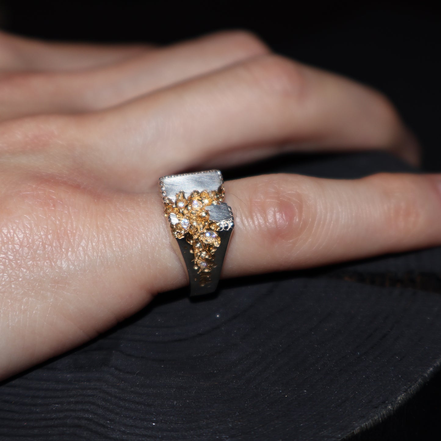 Fractured Beaded Square