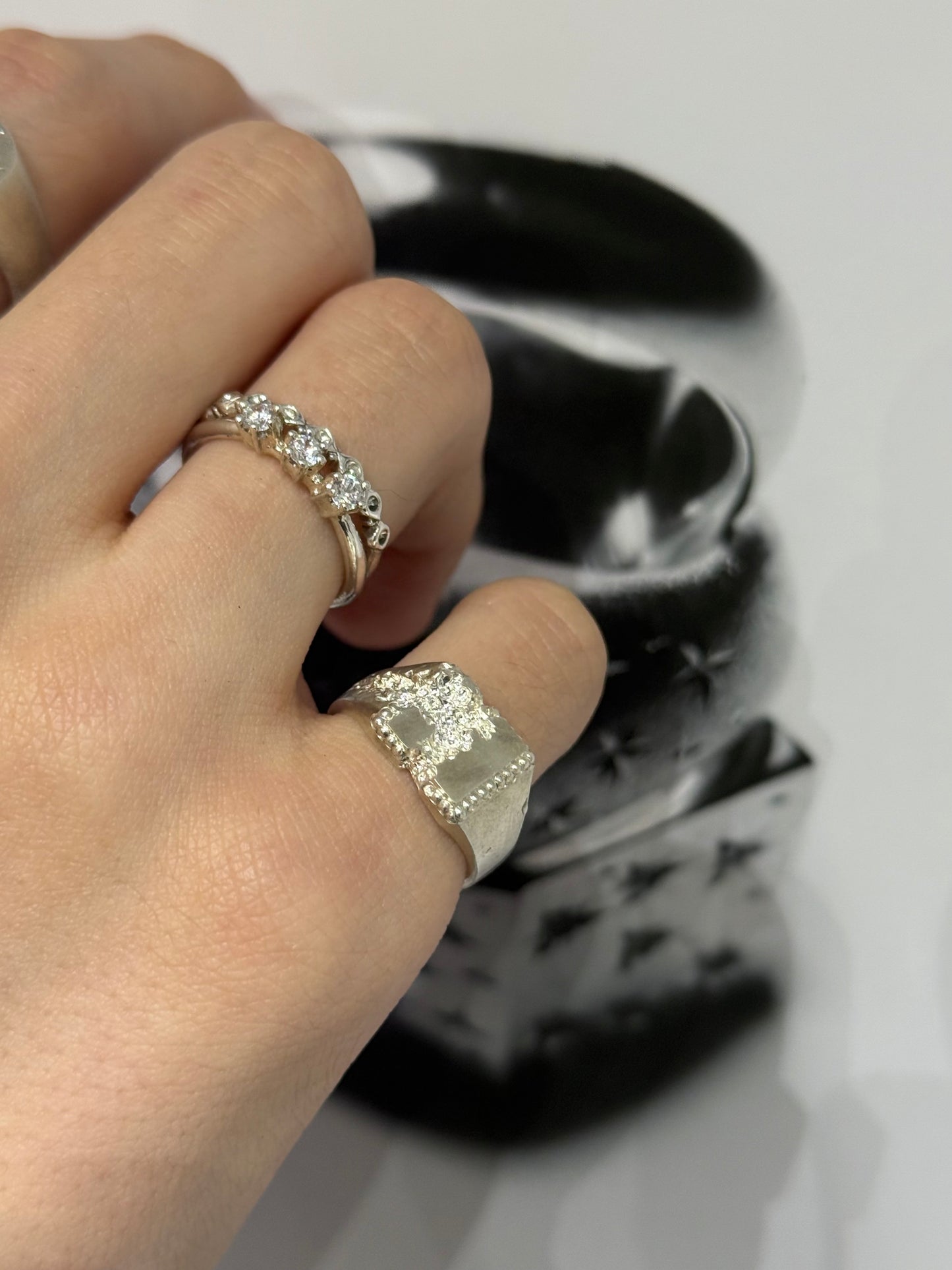 FRACTURED BEADED SQUARE