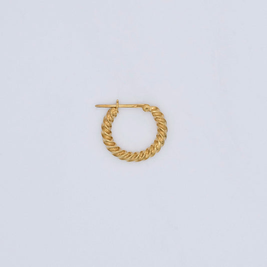 緊密扭曲的金色箍