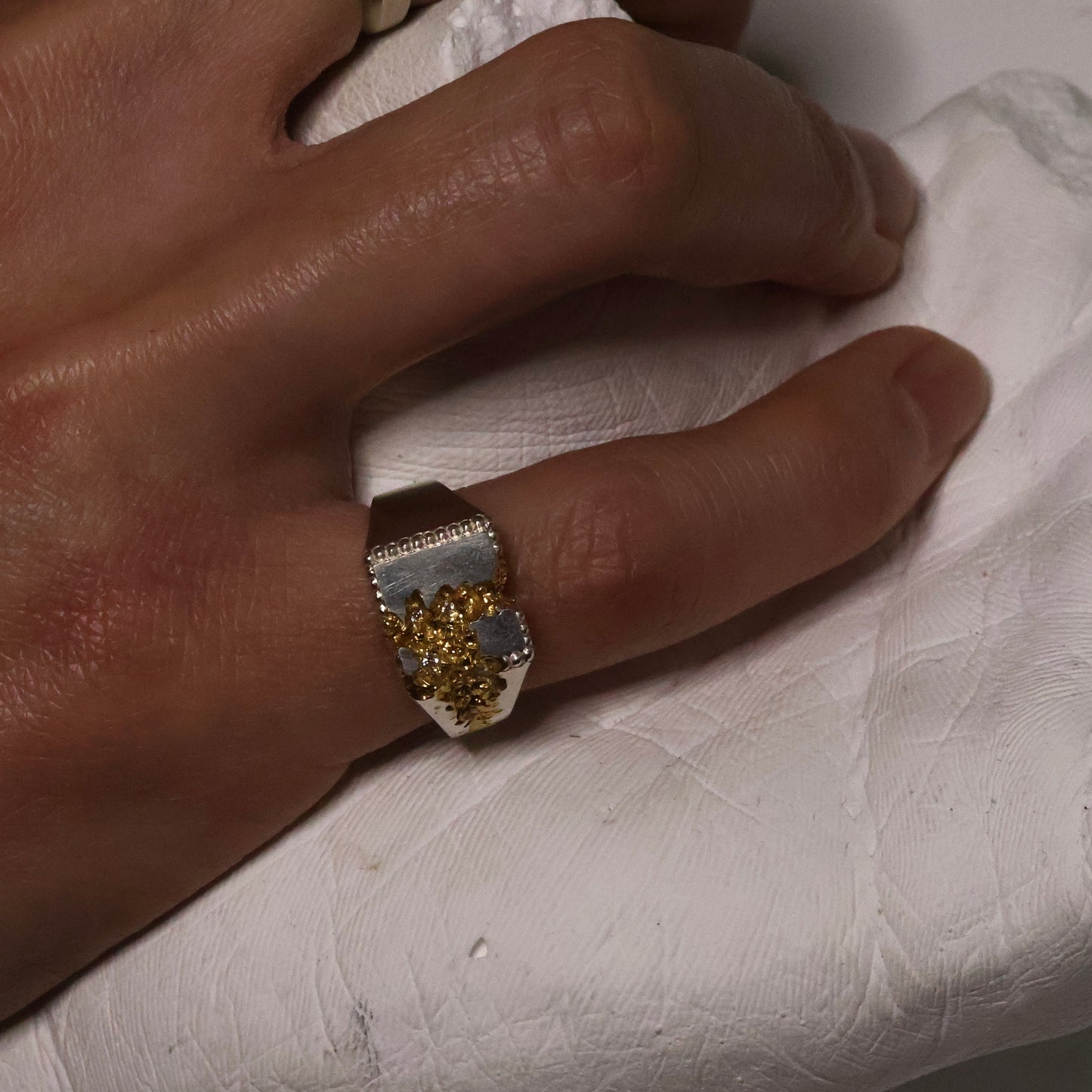 Fractured Beaded Square