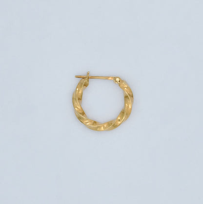TWISTED GOLD HOOP